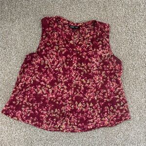 Express Floral Sleeveless Top